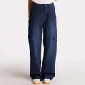Jeans bleu denim brut