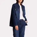 Veste bleu denim brut