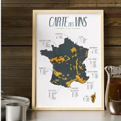 Affiche carte des vins