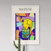 Affiche Matisse chat curieux