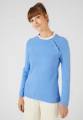 PULL BLEU COL BRODERIE