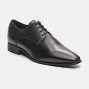 Derbies en cuir noir