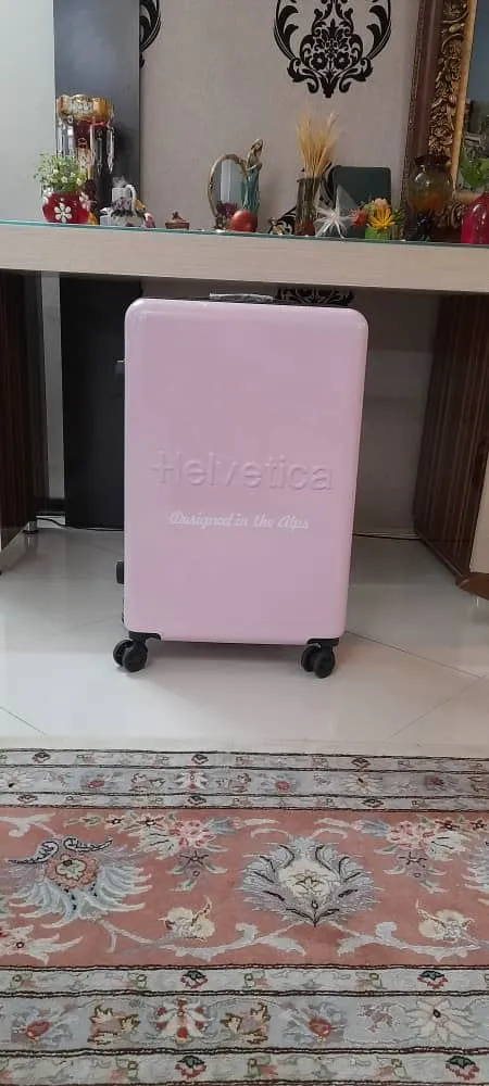 Helvetica/Valise long séjour - rose