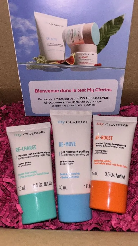 My clarins products 😍