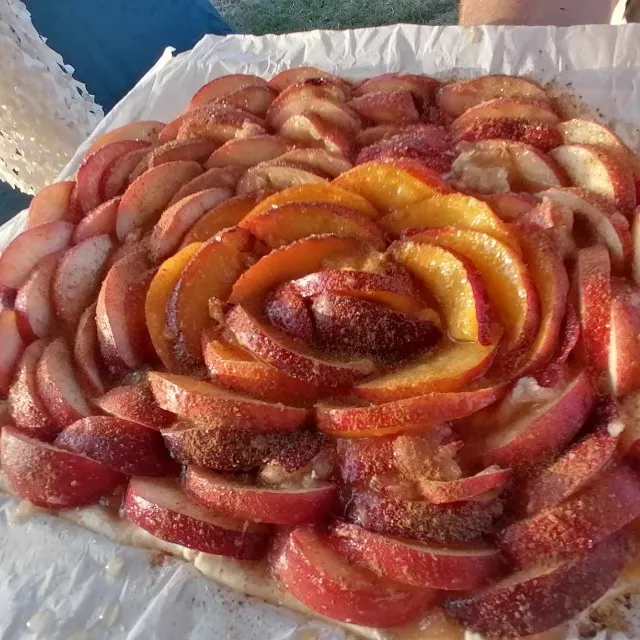 Tarte aux pêches