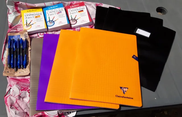 fournitures pour la rentrée