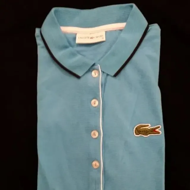 Polo Lacoste Bleu en coton