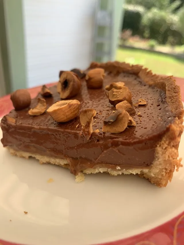 Tarte au praliné et chocolat