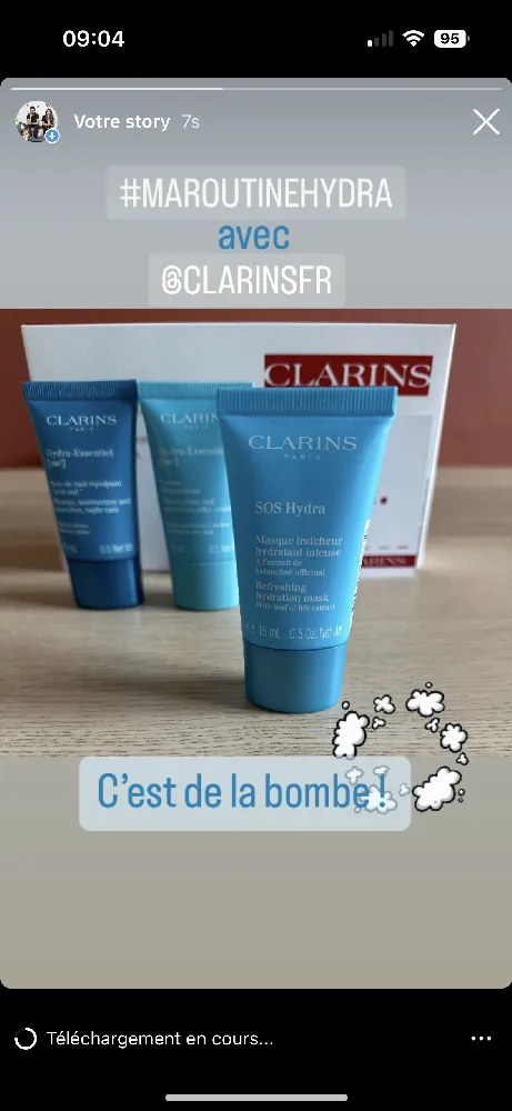 Ma routine hydra de Clarins ! Le test qui tombe à pic