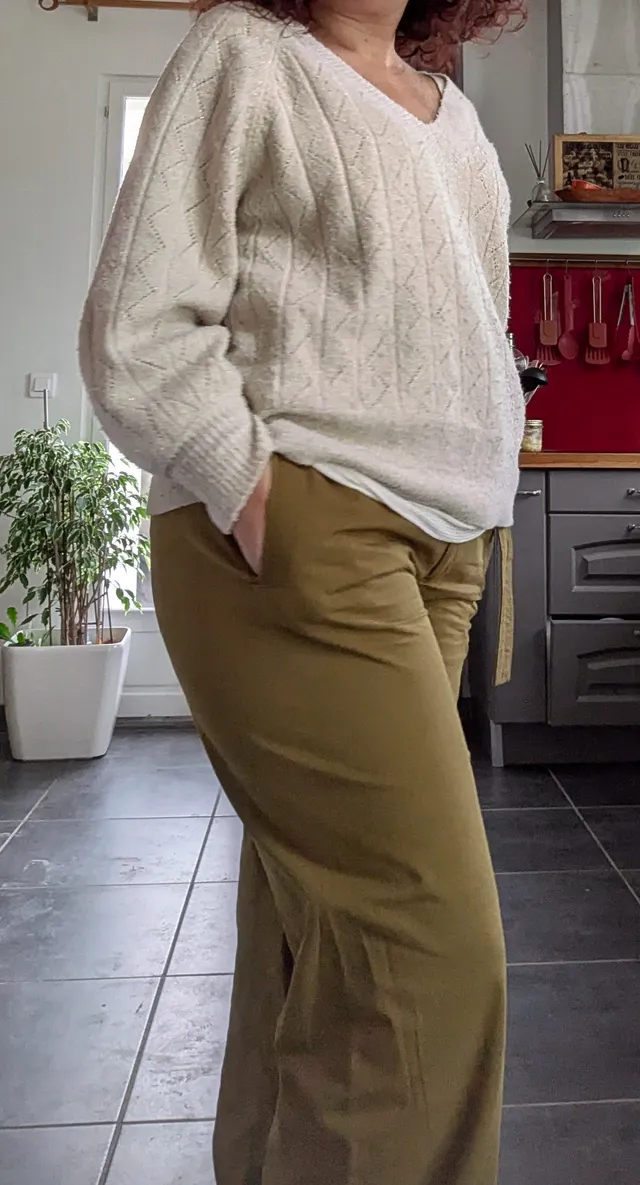 Pantalon large Zara