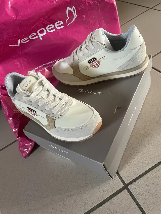 Sneakers Beja cuir suédé couleur beige de GANT pour femme