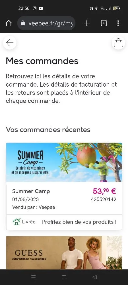 La dernière commande 😁