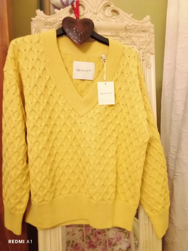 GANT MAGNIFIQUE PULL JAUNE