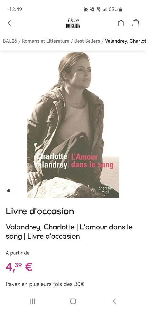 L'amour dans le sang