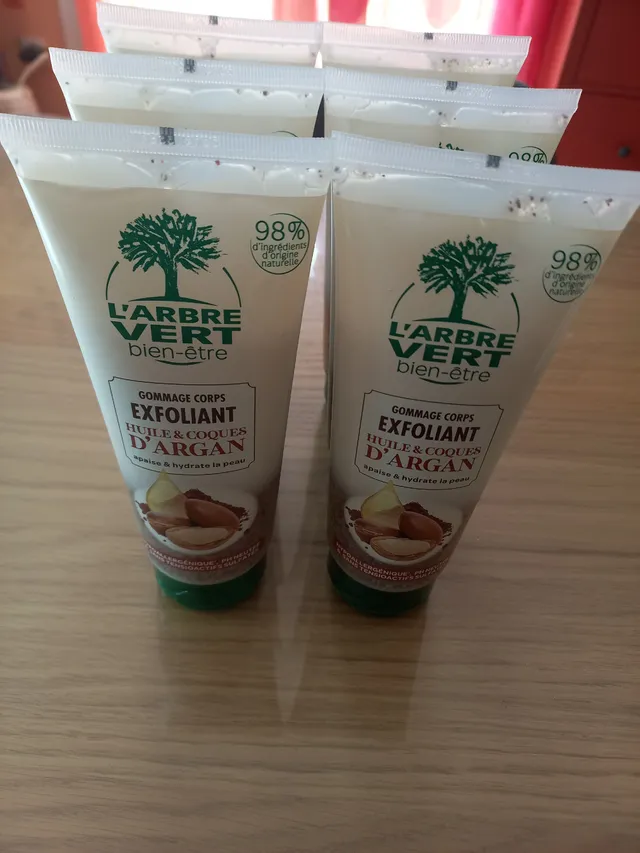 Lot gommages argan l'arbre vert