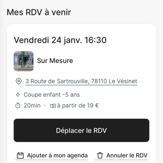 Rdv pris pour mon petit bébé