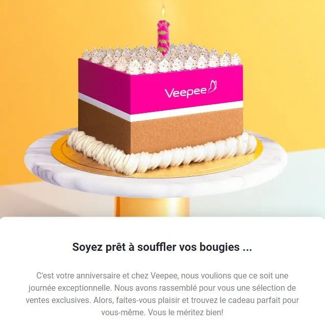 Contente pour vous, car j'ai pas eu de mail de bon d'achat