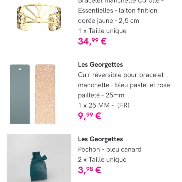 Voilà ce que j ai acheté