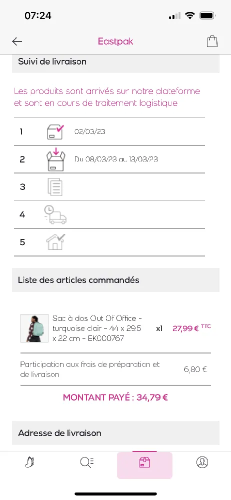 Pour remplacer le sac d école trop petit de ma grande fille en 6eme!