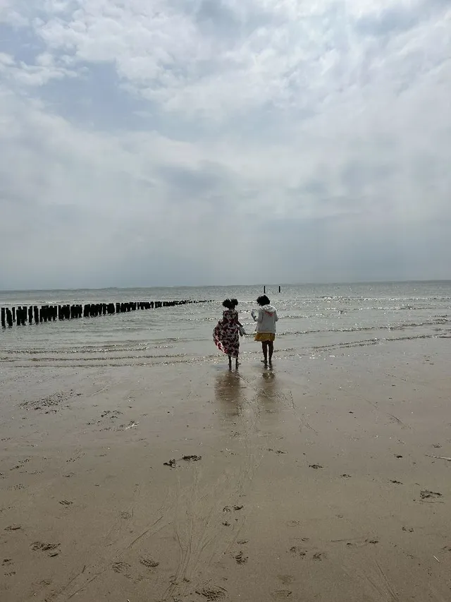 Plage et famille.