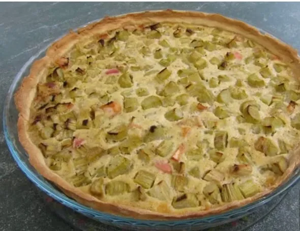 La tarte à la rhubarbe de ma maman