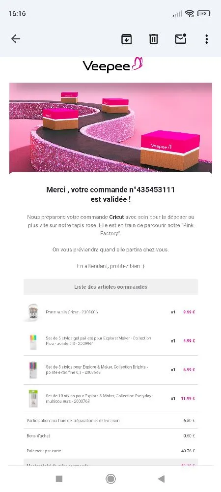 Super promo d'accessoires pour la Cricut de ma fille ❤️