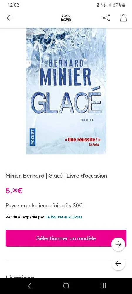 Glacé comme ce livre