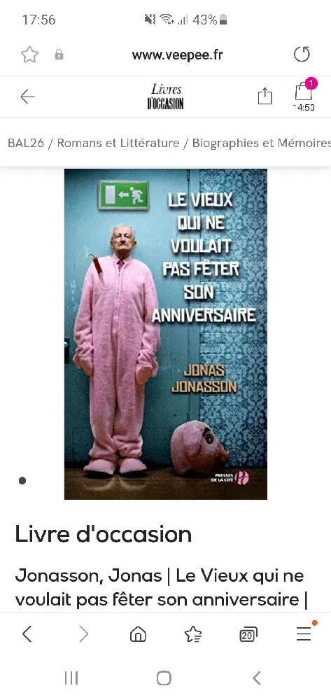 Le vieux qui ne voulait pas fêter son anniversaire.