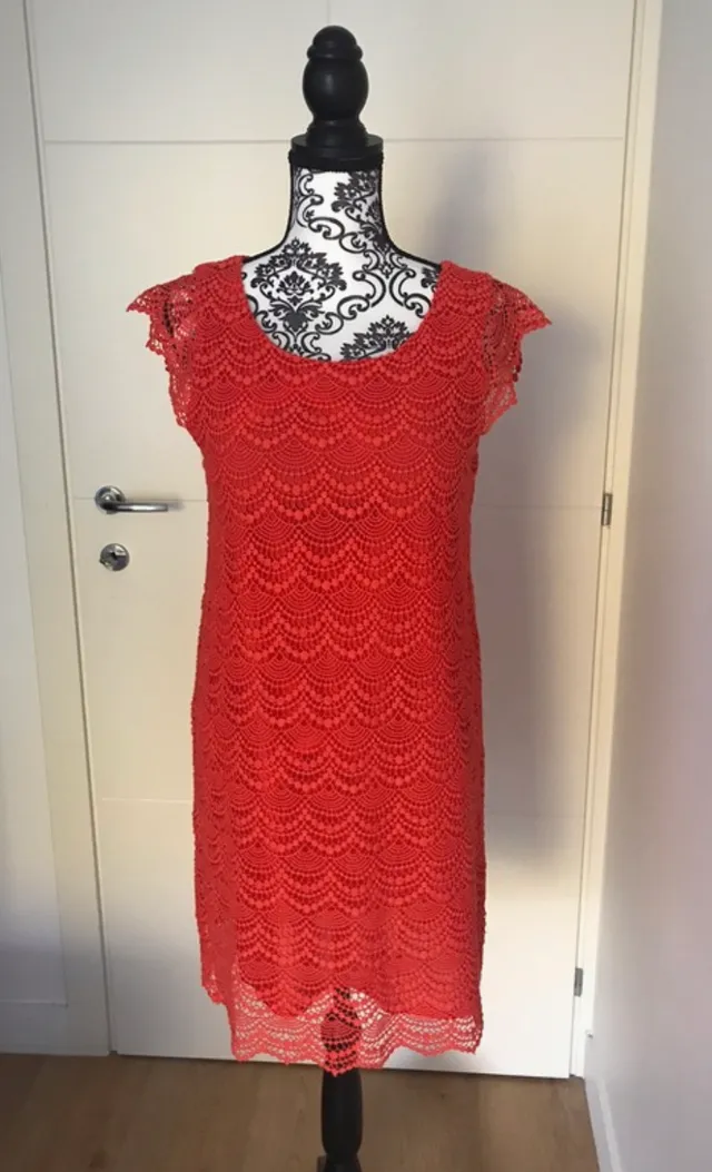Robe corail Caroll