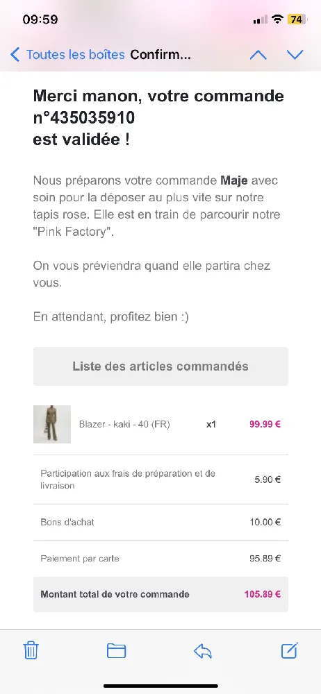 Commande maje