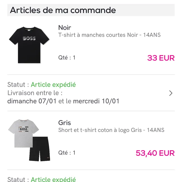 Encore une commande BOSS pour mon fils