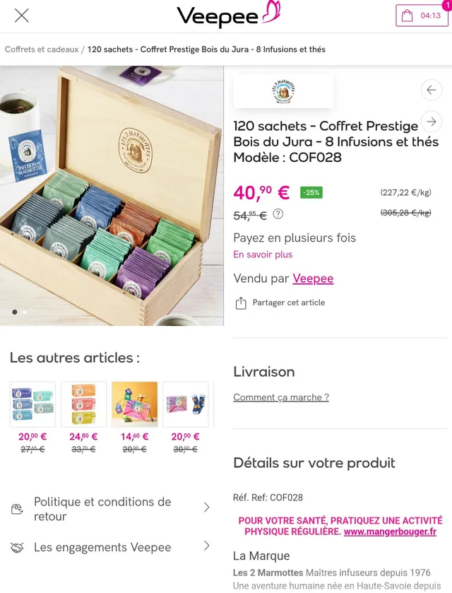 2 coffrets prestigieux