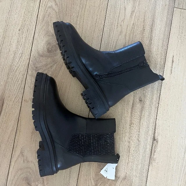 Bottines Geox cuir noir