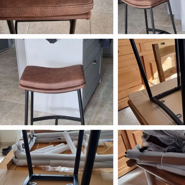Lot de 2 tabourets vintage