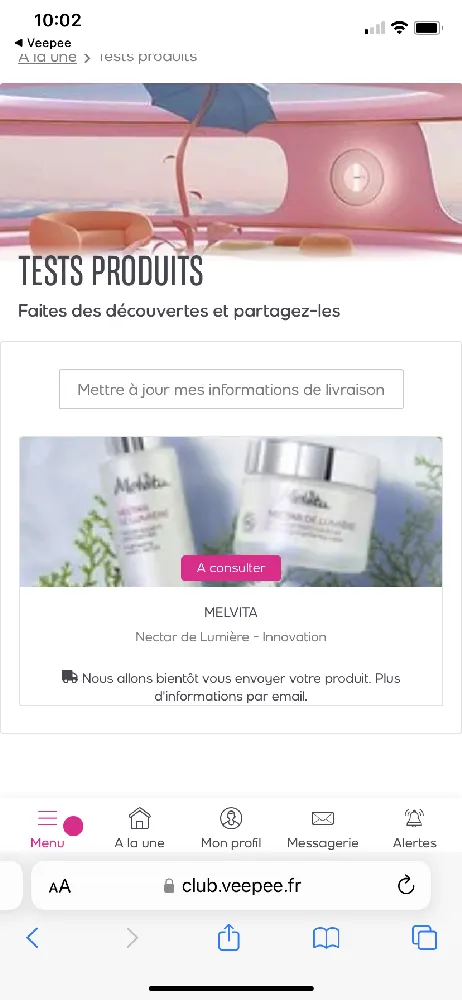 Sélectionnée pour les produits Melvita 🙇🏻‍♀️😇