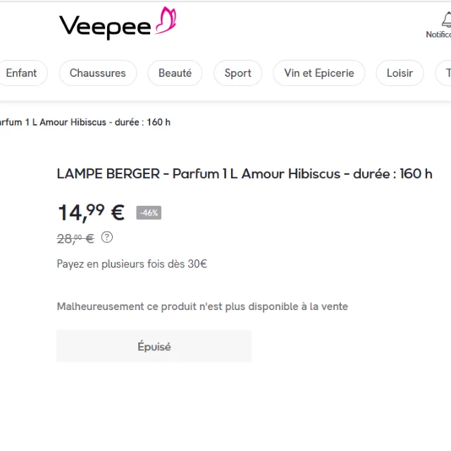 Veepe hours spécials déco