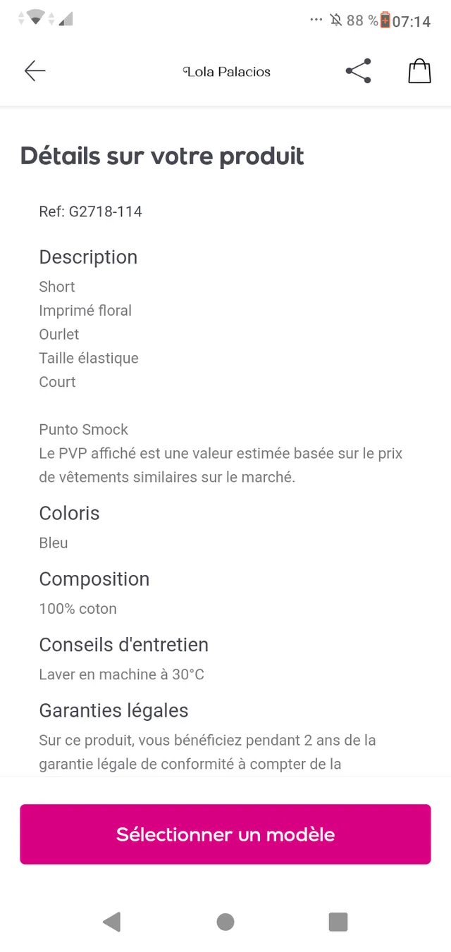 Vente Lola palacios prix d'où vient cette marque ?