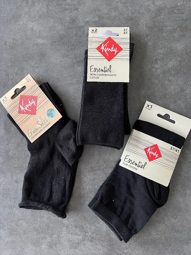 3 paires de chaussettes femme