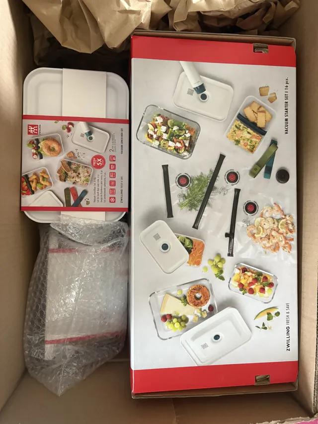 Commande zwilling emballage sous vide
