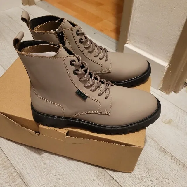 Bottines kickers en cuir