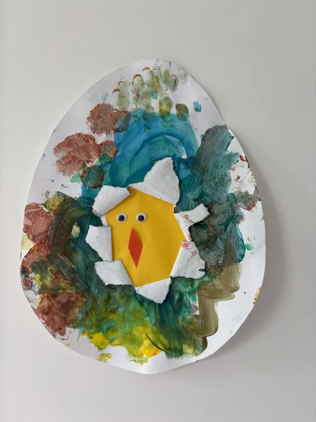 Œuf de Pâques en peinture
