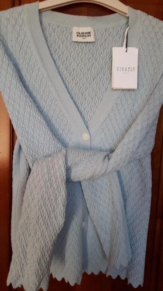 Cardigan bleu de CLAUDIE PIERLOT