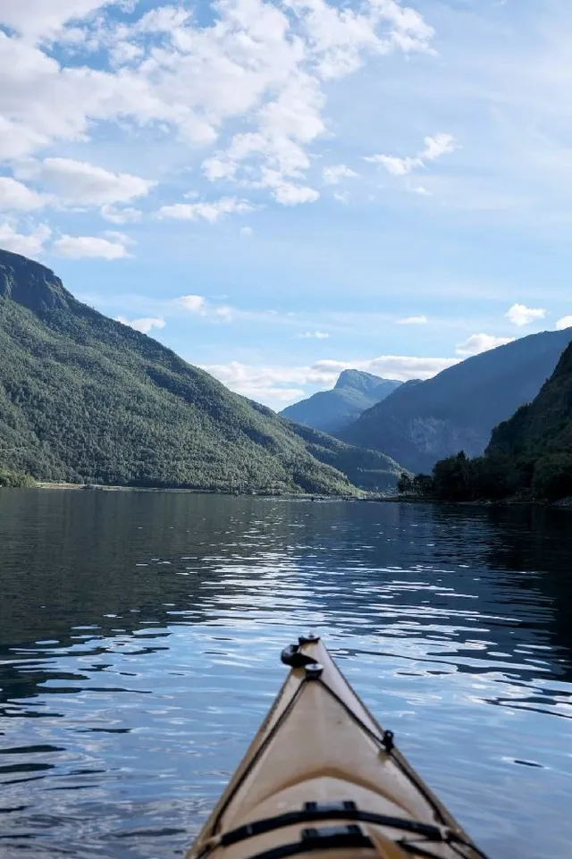 Kayak en Norvège