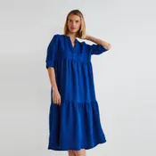 ROBE AMPLE BLEUE ELECTRIQUE