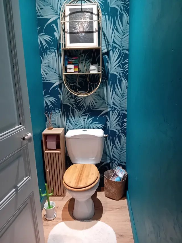 Relooking toilettes 🚻 inspiration jungle