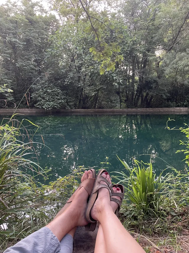 Détente au bord de la Sorgue…