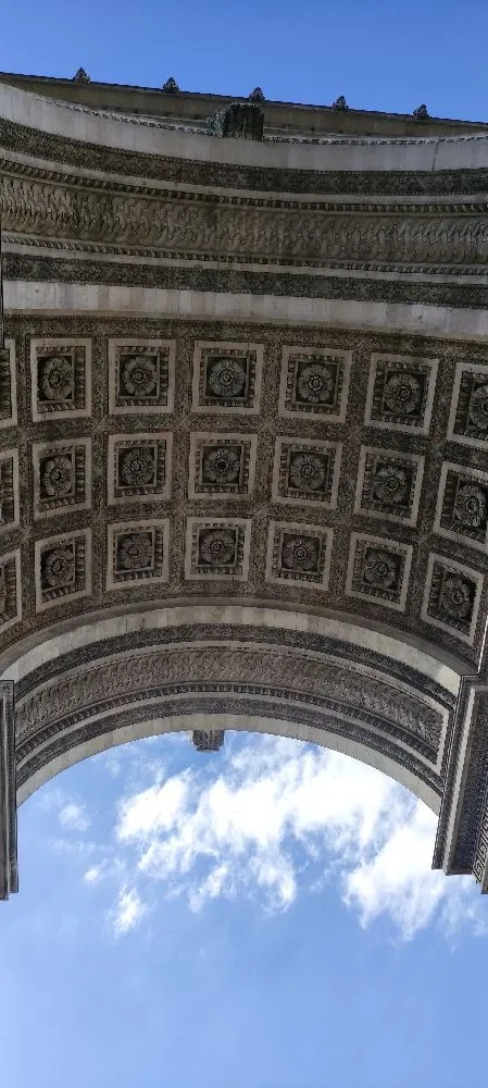 Sous l'arc de Triomphe