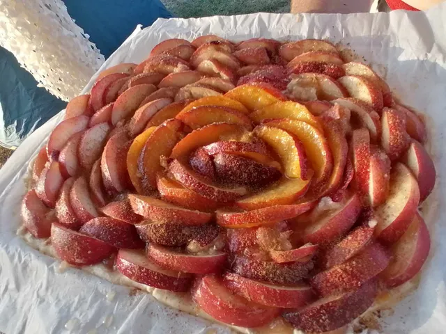 Tarte aux pêches