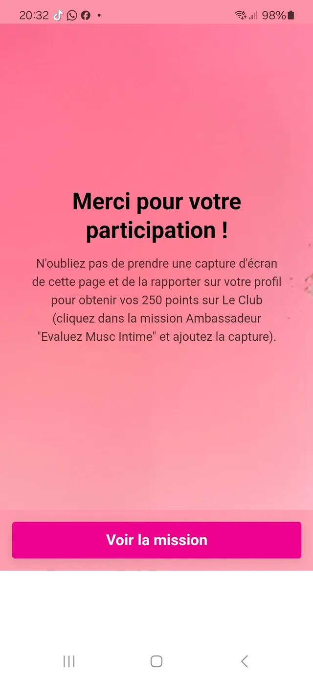 Merci Veepee et Musc intime