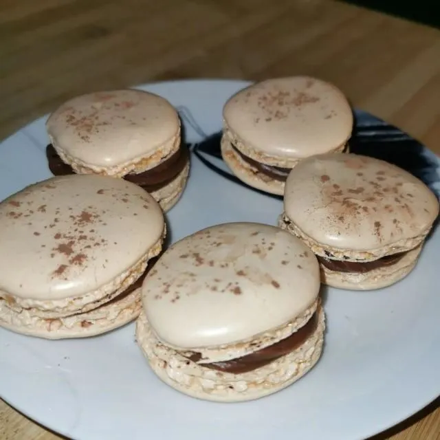 Macarons chocolat caramel